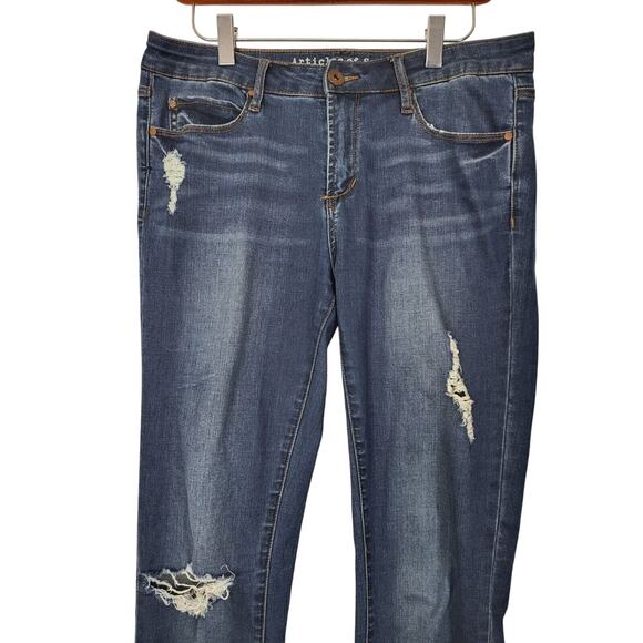 ⬇️Sale⬇️Articles Of Society Jeans 29 Womens Mid Rise Skinny Leg Medium Wash - Picture 3 of 7